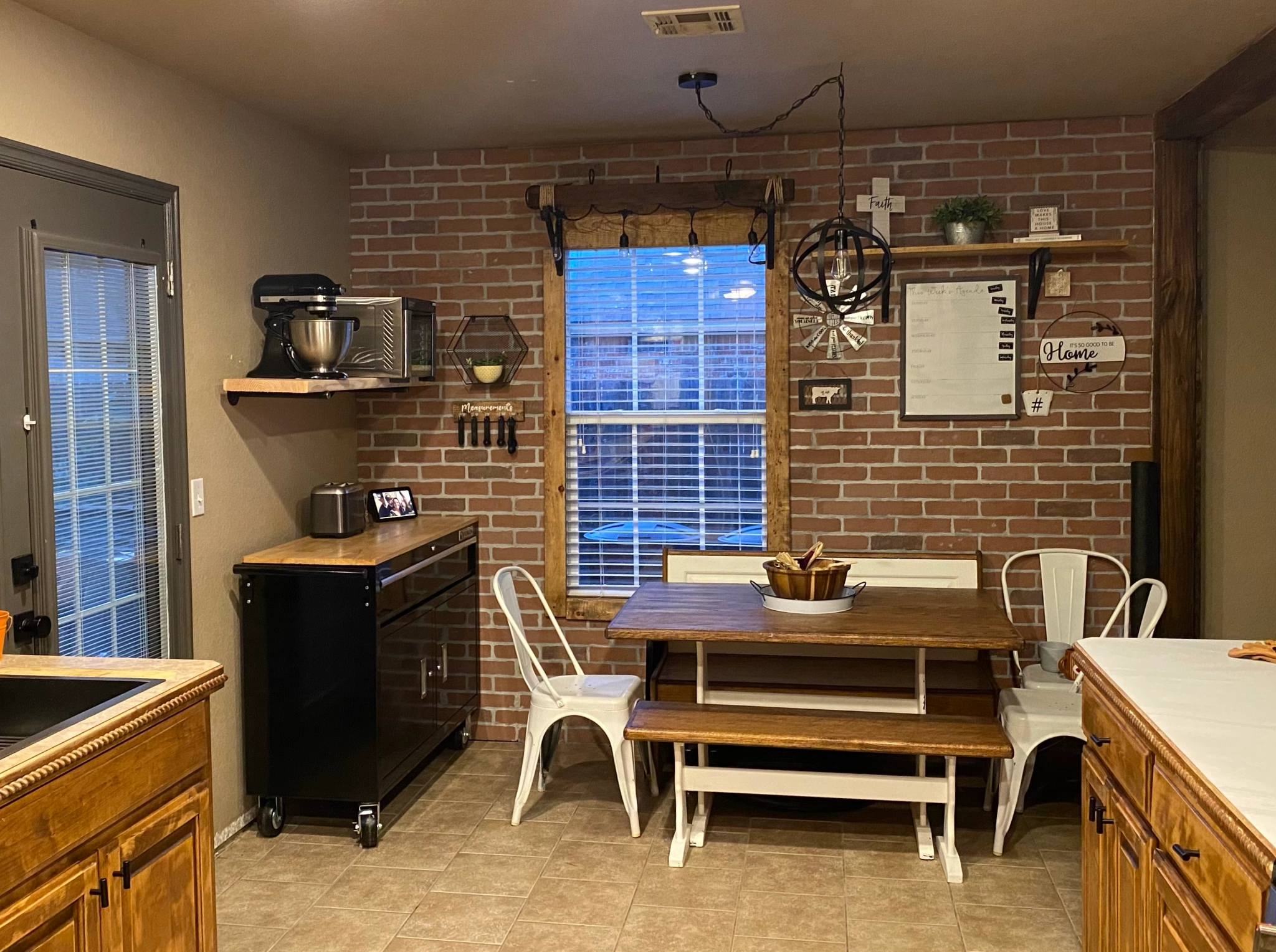 kitchen after brick